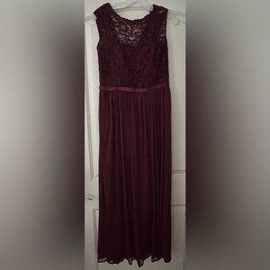 Burgundy Bridesmaid Dress